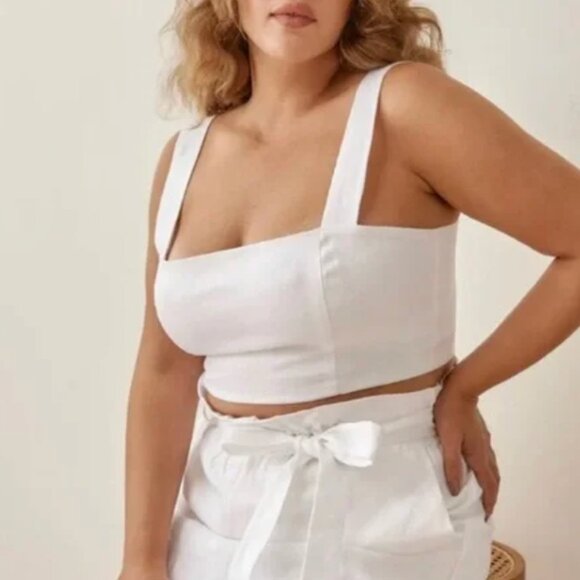 Reformation linen cropped top - Picture 6 of 6